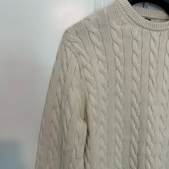 Mens J. Crew Cable knit Sweater - Picture 3 of 7